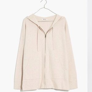 Madewell  northey hooded zip up sweater